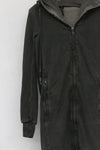 BORIS BIDJAN SABERI FMV00014 hooded jacket PBBS30 dark gray cotton